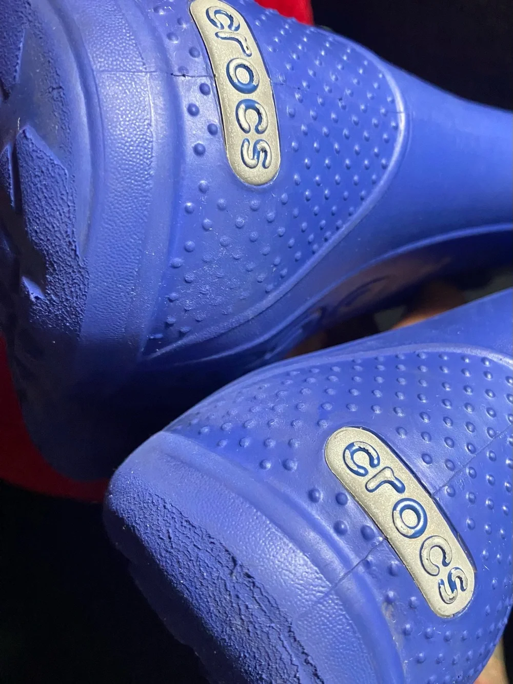 CROCS Kids Blue Pull-On Rain Boots with Handles